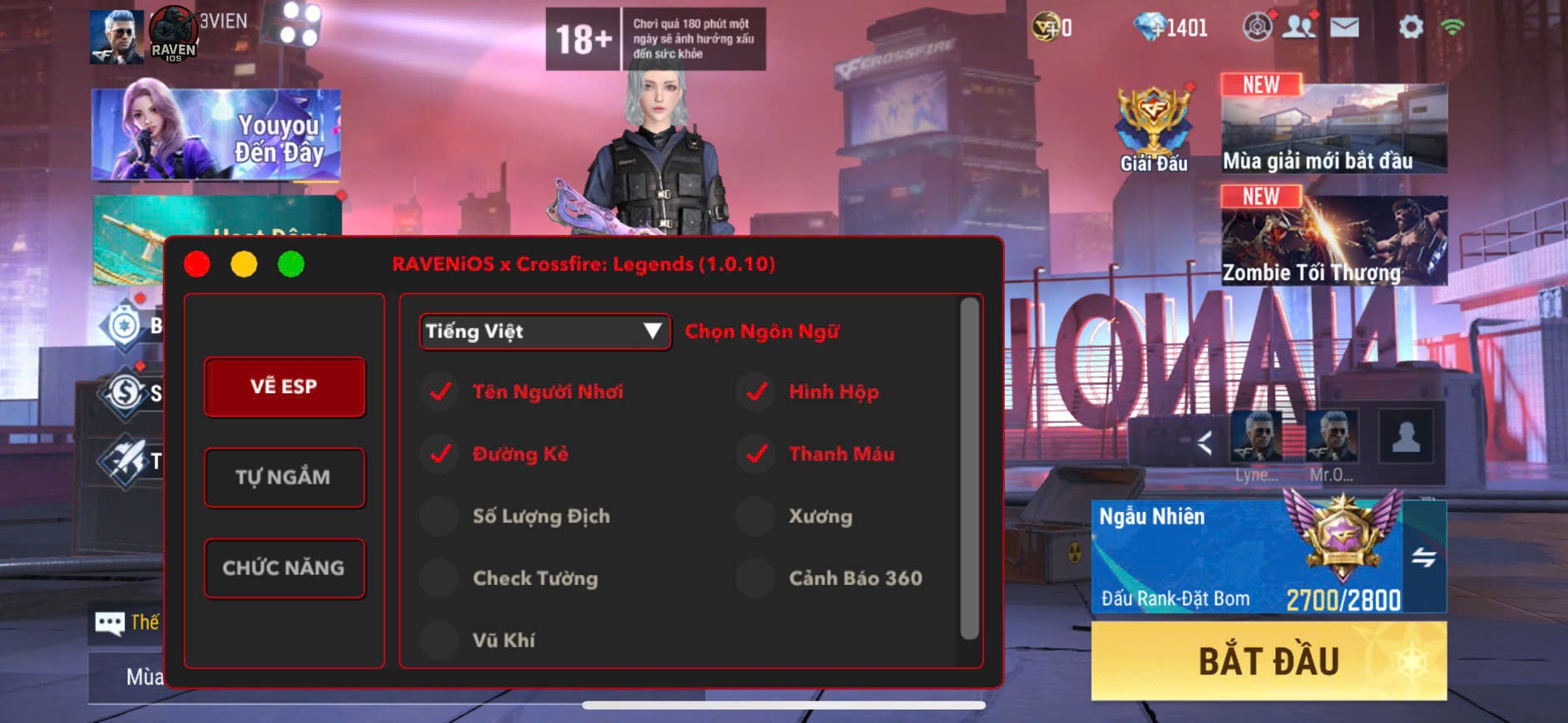 Hack iOS Chấp Tố